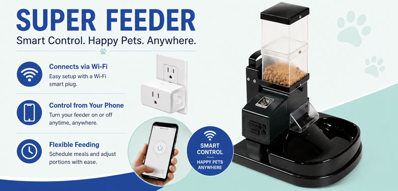 Wifi information for pet feeder controls